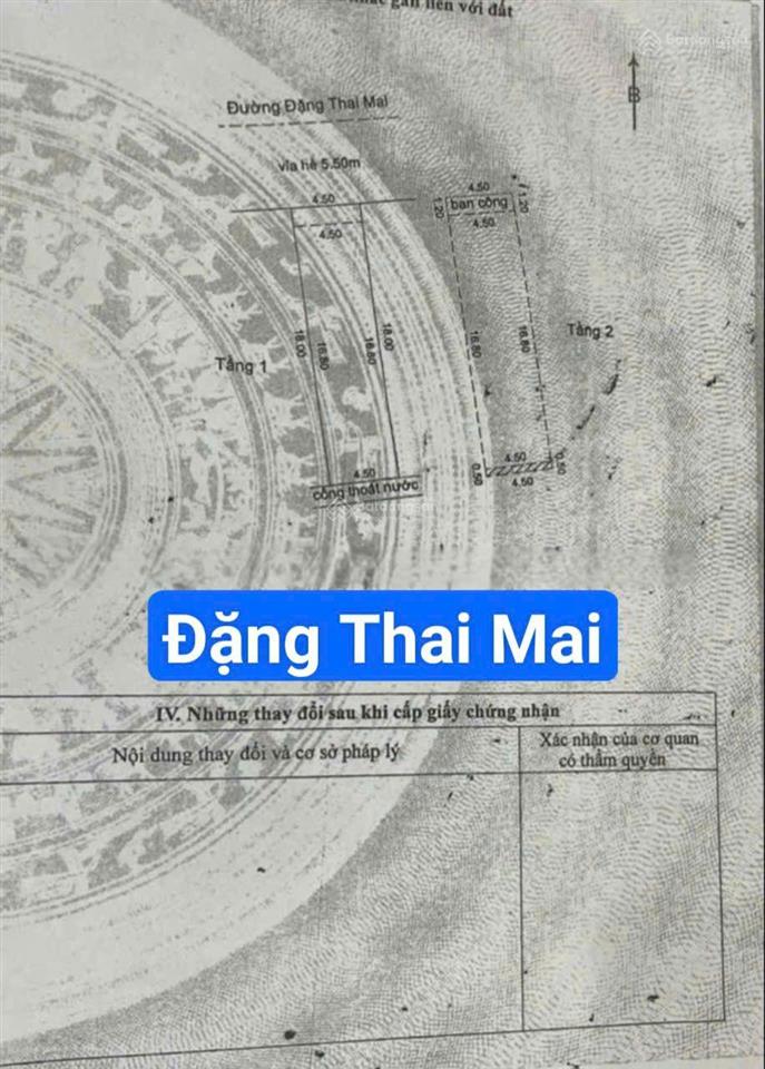 Nhà 2 tầng đường 7.5m mặt tiền đặng thai mai. gần hàm nghi. s = 81m2 giá 11.2 tỷ