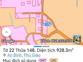 Bán đất an bình 83. dt 12x75 = 928m2 tc 100m2. giá 1.5 tỉ. giá bể xin đừng ép nữa