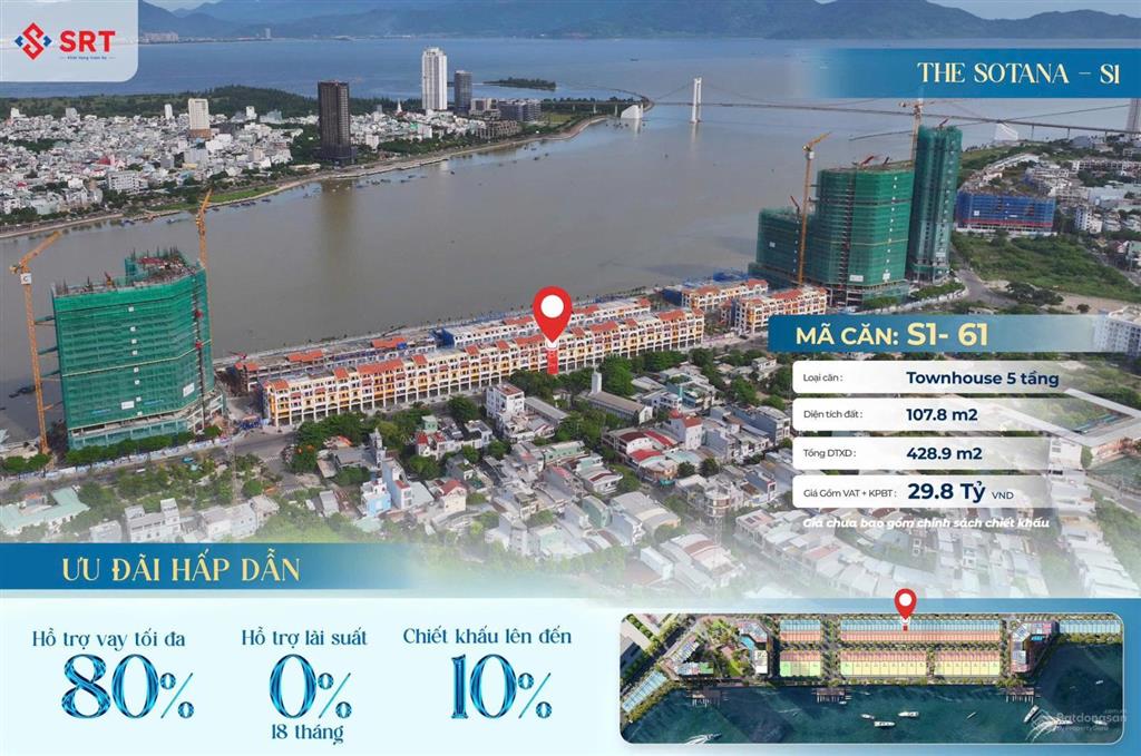 S161 townhouse 5 tầng giá trực tiếp cdt cuối cùng của da sun symphony đà nẵng sỡ hữu lâu dài