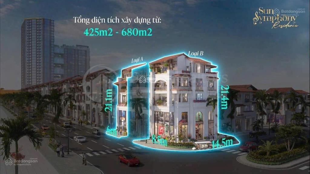 S161 townhouse 5 tầng giá trực tiếp cdt cuối cùng của da sun symphony đà nẵng sỡ hữu lâu dài