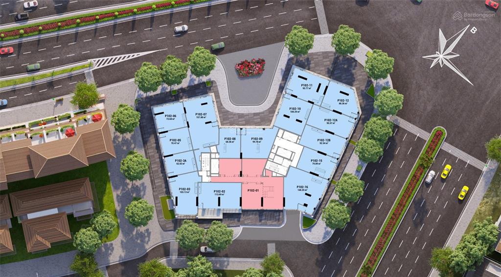 P1.01.12a shop khối đế panoma 1 mt ngô quyền, liền kề khu phố tây an thượng, sở hữu lâu dài giá cdt