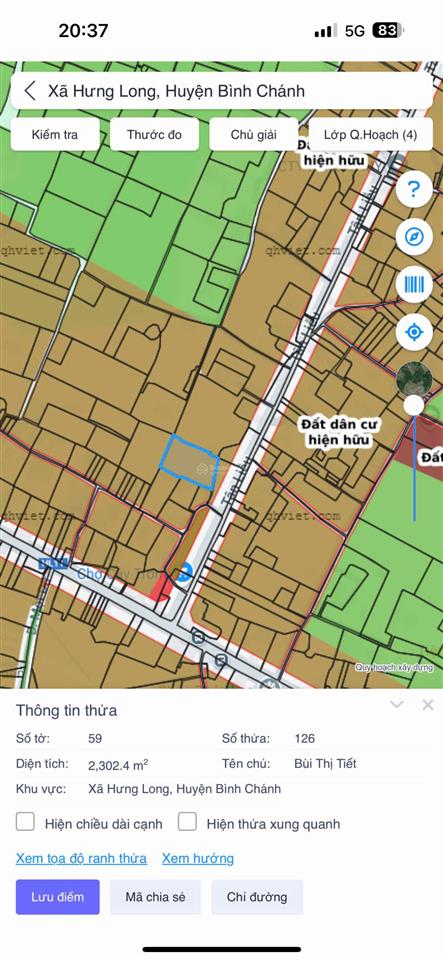 Bán đất 2302m2 thổ cư hưng long, phù hợp phân lô ngang 60m