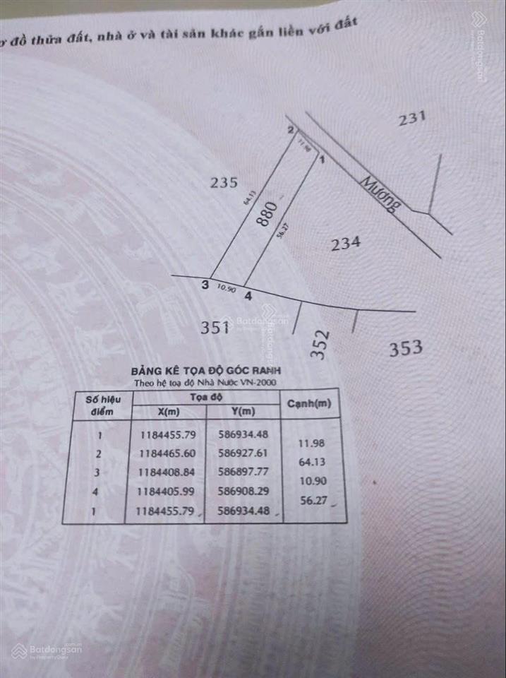 Bán đất nông nghiệp giá rẻ tại xã tân nhựt 640m2 giá 900 triệu