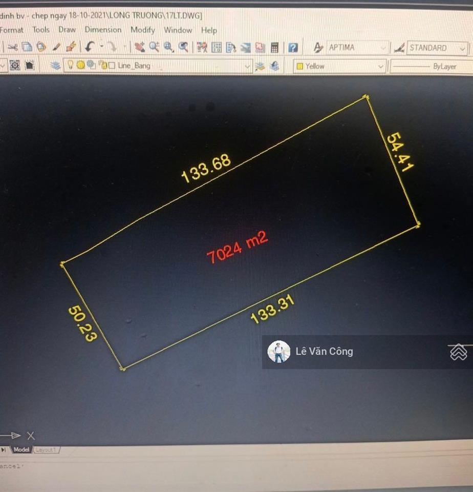 Cho thuê 7.050m2 (54 x 135m) đất mặt đường lã xuân oai đối diện đông tăng long quận 9