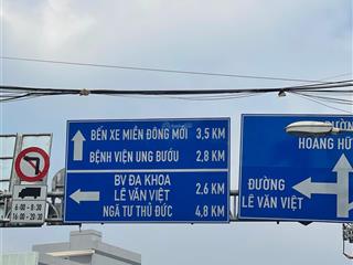 Đất mặt đường hoàng hữu nam (12.6 x 25m) gần ngã 3 lê văn việt, quận 9