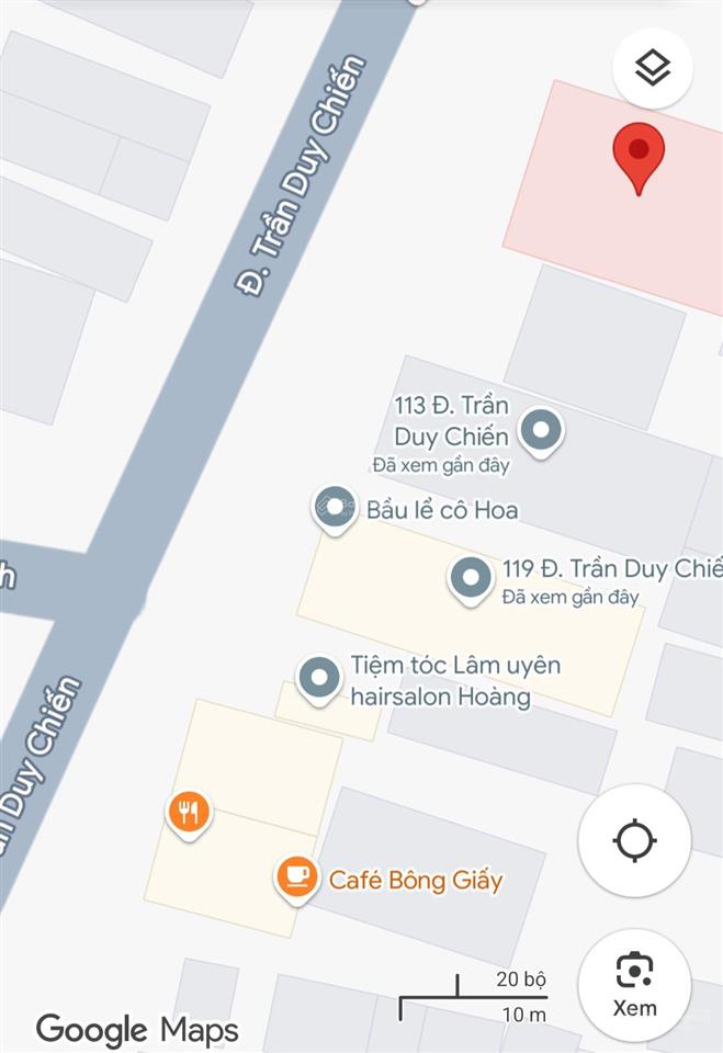 Đất đường trần duy chiến dt 110m2, giá 12,3 tỷ thỏa thuận. 0935 121 ***