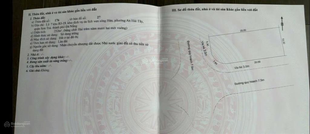 Đất biệt thự view sông khu euro village 1, dt 252 m2 giá 260 tr/m2, hai mặt tiền,  0935 121 ***