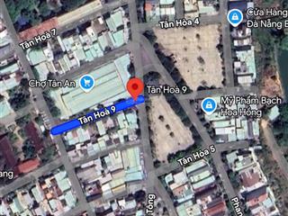 Đất đường tân hòa 9 đối diện chợ tâm an, dt 70 m2 giá 5,2 tỷ.  0935 121 ***