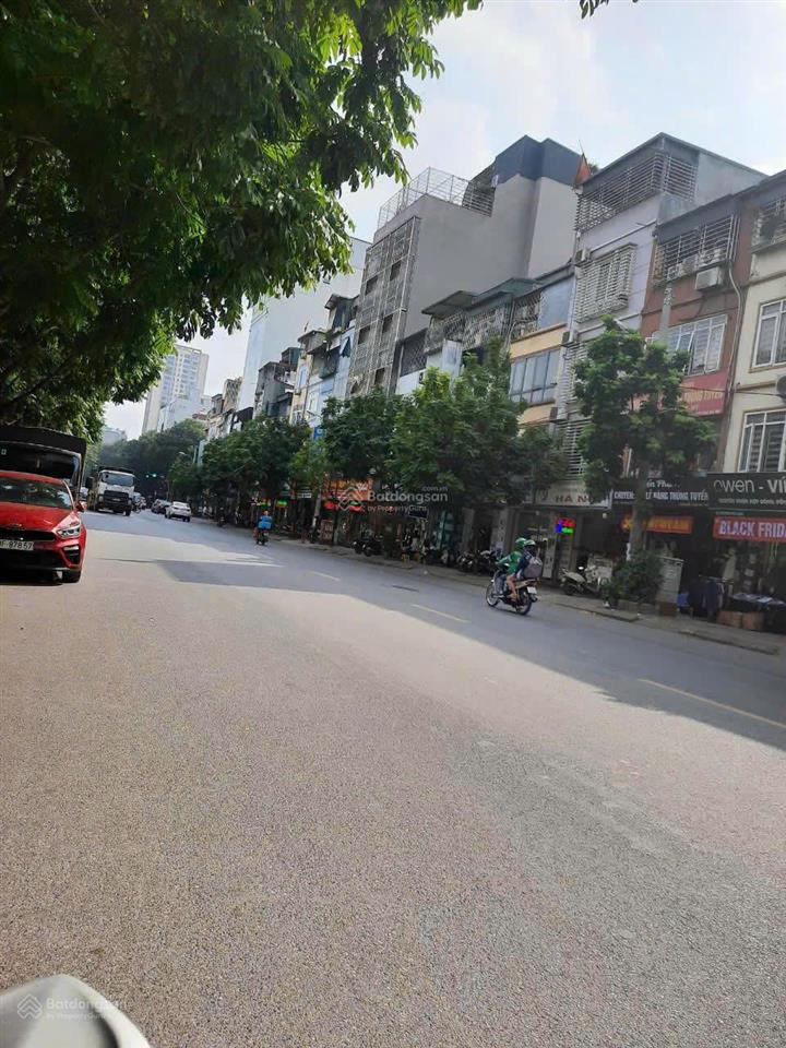 Bán đất mặt phố thọ tháp, dịch vọng hậu, cầu giấy 130m2. mt 7.2m. phù hợp xây 9 tầng. 75 tỷ tl