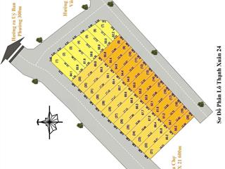 Đất nền thạnh xuân 24 q12, 50m2 giá chỉ 60tr/m2