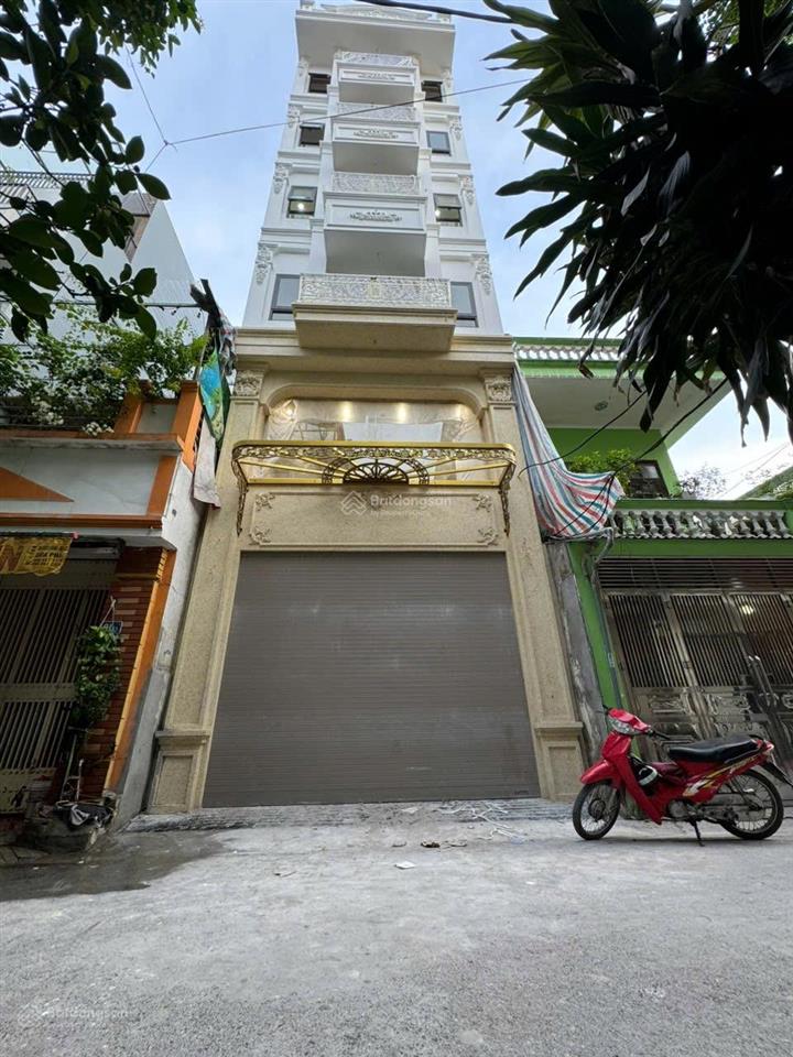 Nhà khu phân lô cán bộ  dt 90m²  xây 7 tầng thang máy  đẹp long lanh  về ở luôn