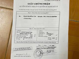 Bán nhà riêng ở quang trung, 1,4 tỷ, 11m2, 1pn, 1wc, giá tốt