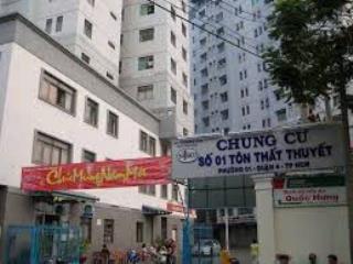 Bán chung cư căn hộ tôn thất thuyết, phường 1, quận 4, dt 50m2 1pn1wc, lầu cao, view đẹp thoáng mát