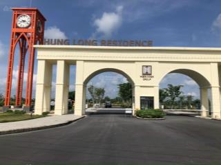 Hàng ngộp duy nhất 2 lô liền kề đối diện công viên dự án hưng long residence, giá 795 triệu, shr