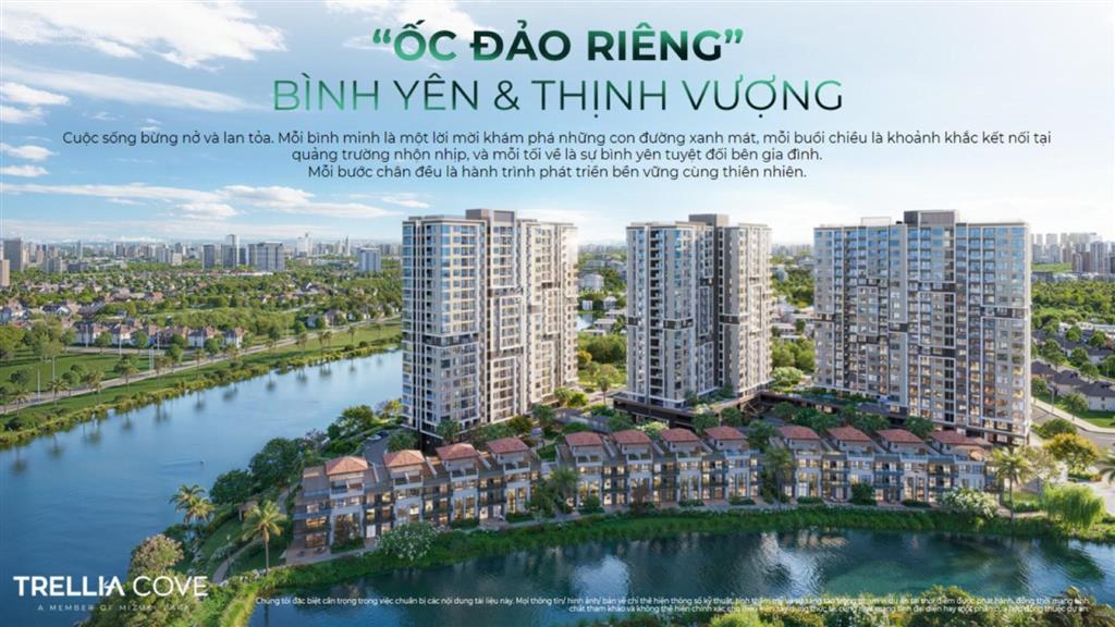 Mở bán căn hộ trellia cove trong khu đô thị mizuki park giá từ 4 tỷ 328 đã vat, chiết khấu lên 11%