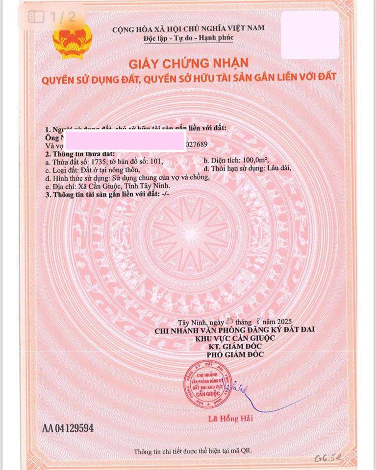 Chính chủ bán nền view công viên lớn kdc thái sơn. sổ sẵn, xây dựng tự do, 100m2, 2 tỷ 350