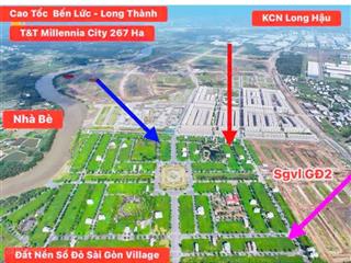 Chính chủ 03 nền góc đẹp 2 mặt tiền vị trí kinh doanh kdc saigon village. 119m2 giá chỉ từ 3 tỷ 650