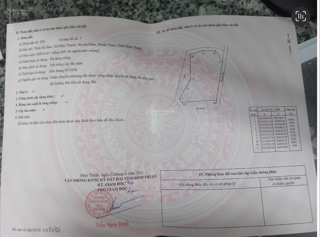 Bán nhà đất ba bàu, hàm thạnh, hàm thuận nam. đường xe hơi. chính chủ 180tr/ 1000m2. hoa hồng 2%