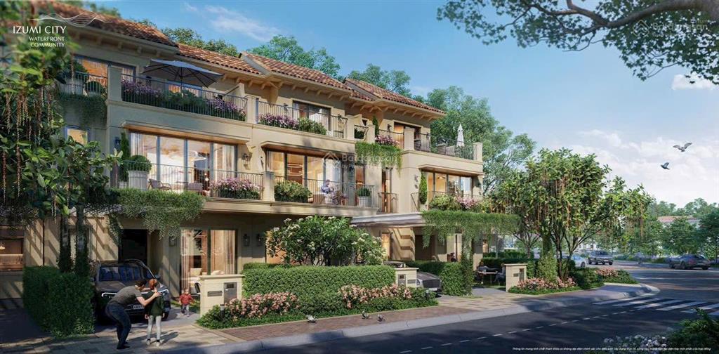 Nhà phố vườn izumi canaria 2 mặt tiền đối diện công viên 114m2 chỉ 7,9 tỷ giá gốc chủ đầu tư