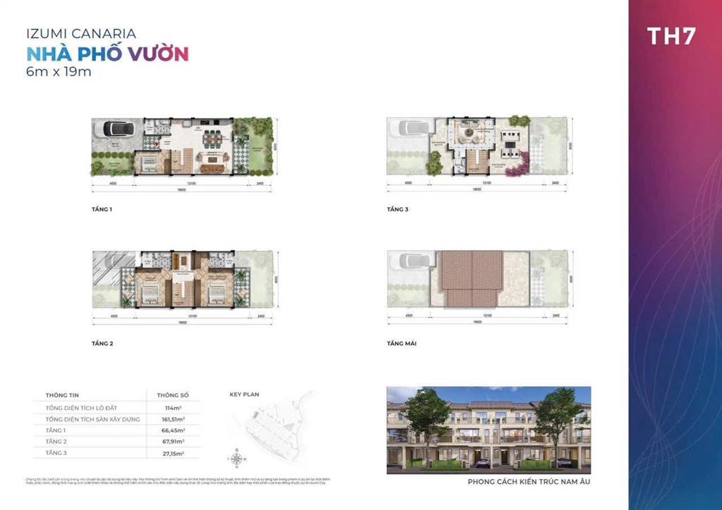 Nhà phố vườn izumi canaria 2 mặt tiền đối diện công viên 114m2 chỉ 7,9 tỷ giá gốc chủ đầu tư