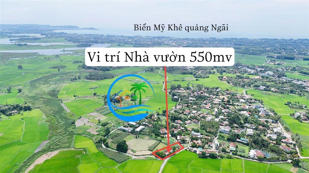 Bán đất vườn góc hiếm tịnh khê 550m thổ cư sẵn 200m2 giá tốt chỉ 1.888 triệu tl