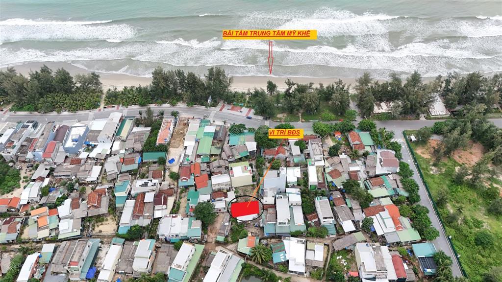 Bán đất thổ cư ngay bãi tắm mỹ khê tịnh khê quảng ngãi, 127m2 hướng nam, đường 2.5m giá 14tr/m2