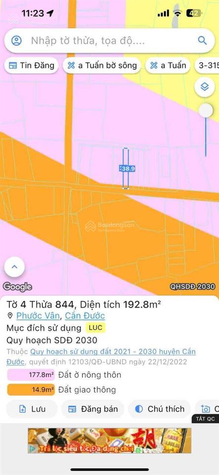 2 lô đất 5x40m mặt tiền đường liên xã kế đường vành đai 4 quá tiềm năng