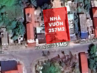 Bán lô nhà vườn 367m2 mặt đường hoà nghĩa gần vin dương kinh đẹp nhất thị trường