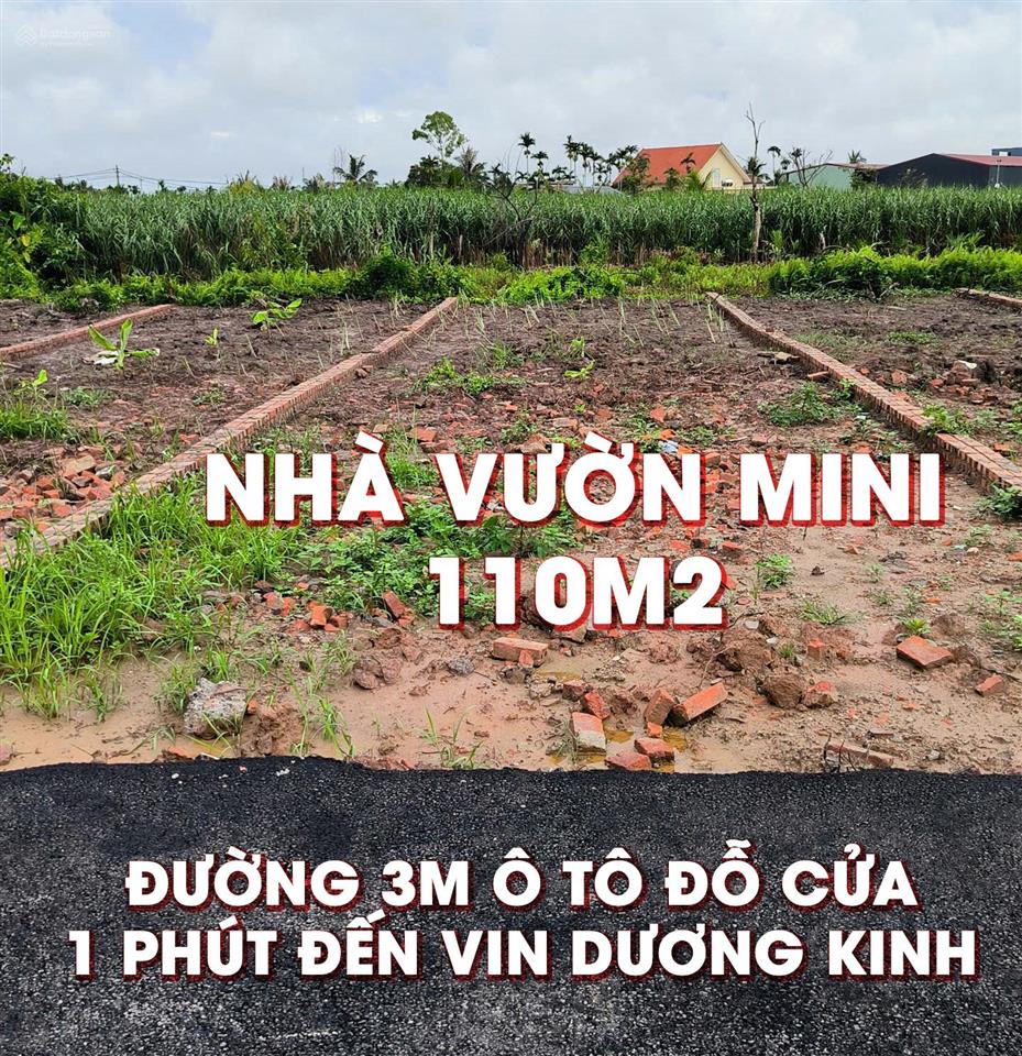 Bán lô nhà vườn 110m2 đường đại thắng gần vin dương kinh rẻ nhất thị trường