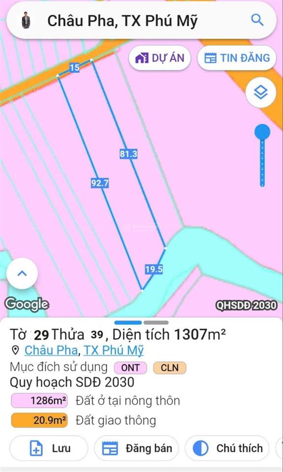 Chính chủ bán nhà vườn nghỉ dưỡng, châu pha, phú mỹ, hcm