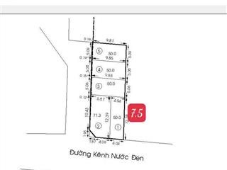 Bán đất mặt tiền 70 đường kênh nước đen ngay lê thúc hoạch tân phú 50m2 xây dựng đủ không lộ giới