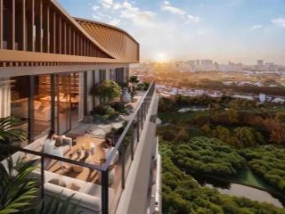Bán penhouse tầng 38 có 2 sân vườn và hồ bơi 207,7m2 gồm 4pn, 5wc, bếp khô, ướt, sân phơi, kho