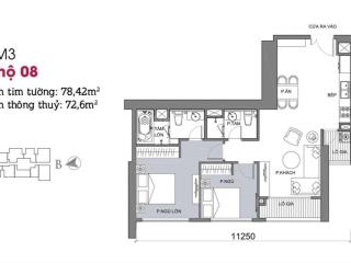 Bán căn hộ tầng 15 hướng đông nam đủ đồ 13.5 tỷ (0913 809 ***)