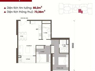 Bán 02 phòng ngủ tòa m3 view hồ tây đồ đẹp (1 tỷ) đang cho thuê 35 triệu bán