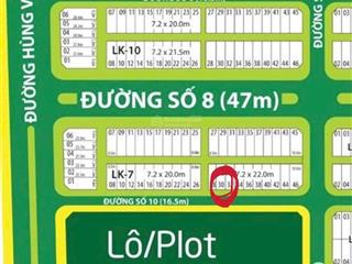 Chủ bán đất đs10 green city đồng tâm p6 tp tân an 7,2x20m giá 5,9 tỷ cách hvnd 50m.  0908 951 ***
