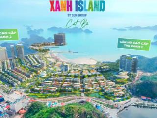 Xanh island cát bà  căn hộ studio bàn giao full nội thất 5 sao giá chỉ từ 550 triệu/căn