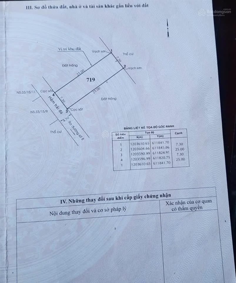 Lô đất siêu đẹp, ngang khủng 7.3m, 182.5m2, xây biệt thự, chdv... ngay đhqg tp. hcm giá tốt