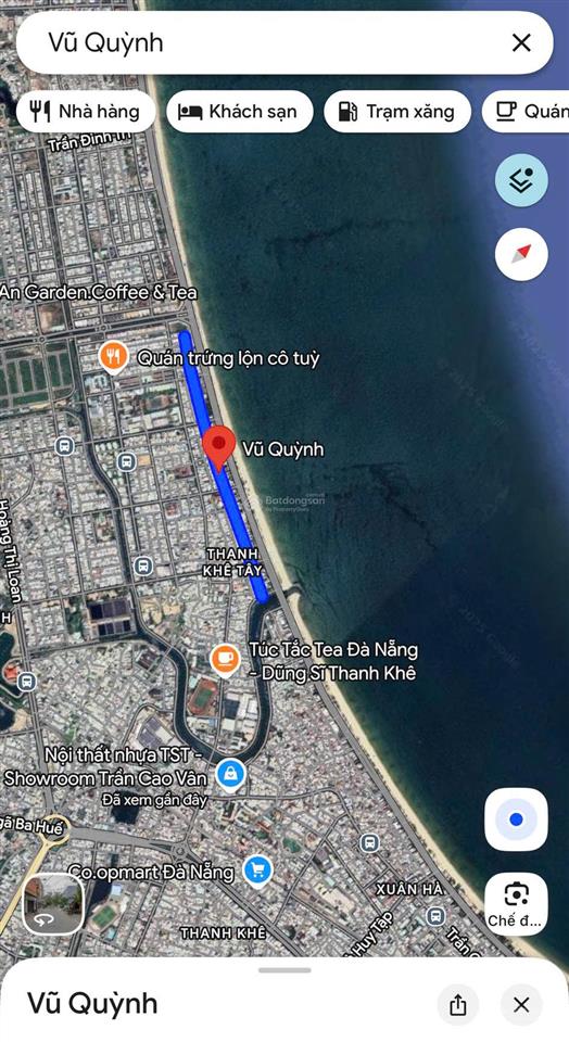 Bán nhà 3 tầng đường vũ quỳnh, ngay sát biển