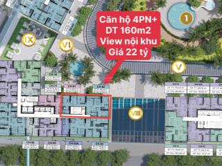 Sun cầu giấy còn duy nhất 1 căn góc 4 phòng ngủ 160m2, view nội khu siêu đẹp, giá 137 triệu/m2