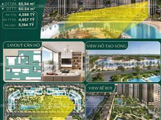 Hoa hậu 2pn tầng trung view trực diện biển tạo sóng, bể bơi đẹp nhất lumiere spring bay. 0966 834 ***