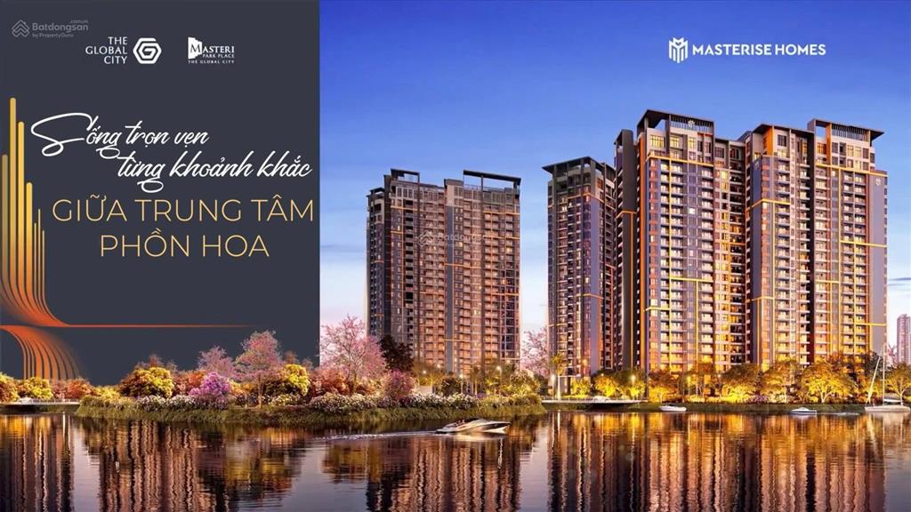 Căn hộ cao cấp the global city  bán căn 2pn 78.3m2, view hồ bơi xanh mát  tầng vừa phải  giá tốt