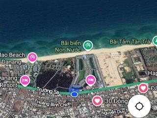 Bán đất đường trường sa, phường hòa hải quận ngũ hành sơn, đà nẵng. vị trí ngay bãi tắm non nước