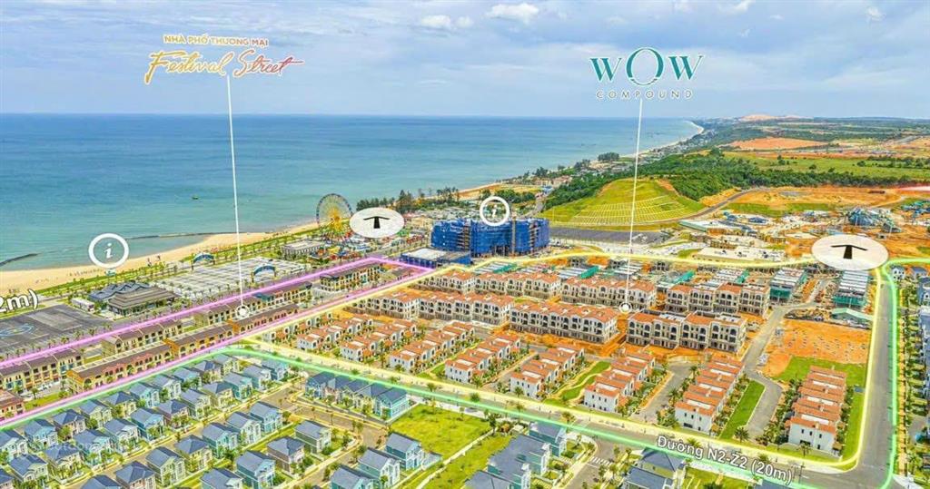 Mặt tiền và mặt biển lạc long quân trung tâm gần sát novaworld công viên biển giá tốt chỉ 12tr/m2