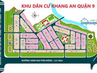 Bán 3 nền đất kdc khang an ( địa ốc 3 ) p phú hữu, dt 6x22, dt 8x20, dt 9x22