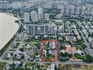 Hàng hiếm nhánh nguyễn an, bán đất kdc huy hoàng, dt 155.5m2 (7.77m x 20m) xây cao tầng, chỉ 42 tỷ