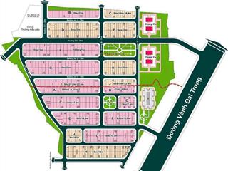 Bán nền biệt thự kdc hưng phú 2, giá 75 tr/m2 rẻ nhất dự án, dt 180m2 (10x18), đường rộng 15m