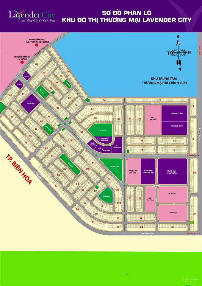 Bán đất nền dự án bán đất nền dự án lavender city, 2ty150,146 m2, xã thạnh phú, vĩnh cửu, đồng nai