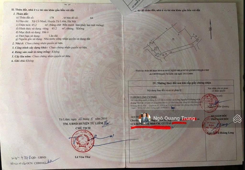 Bán đất lô góc, xây ccmn hoặc xây ở, mặt ngõ trần cung, phạm văn đồng, giá mềm đầu tư tốt có 175 tr
