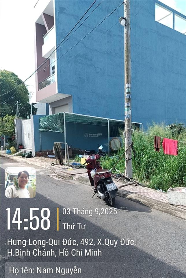 Bán đất nền tại hưng long quy đức, 3,16 tỷ, 113m2, đẹp, nhiều tiện ích