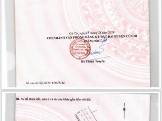 Chính chủ bán đất đẹp củ chi 645m (562m thổ cư) giá 4,3tỷ